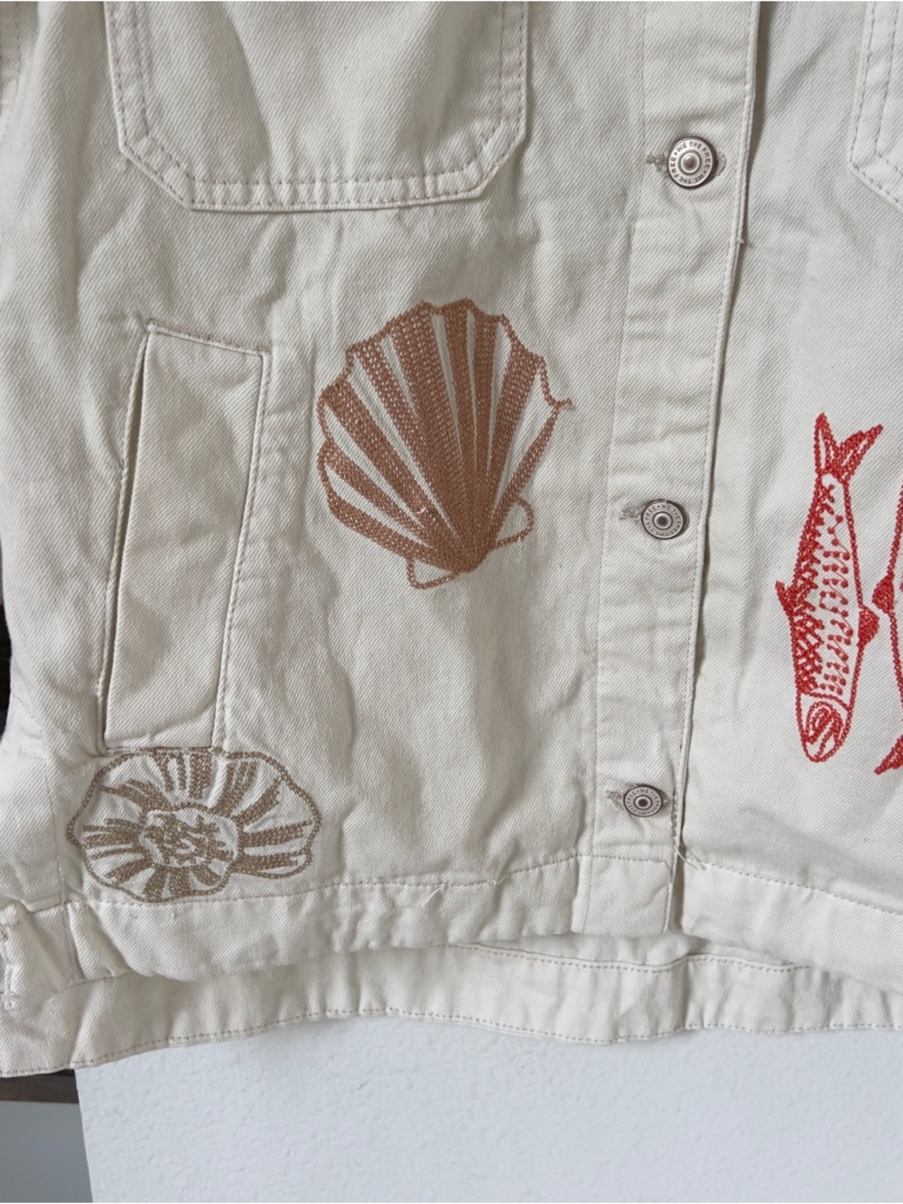 NWT Free people We The Free Madison City Embroidered Jacket - Picture 6 of 9